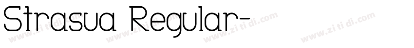 Strasua Regular字体转换